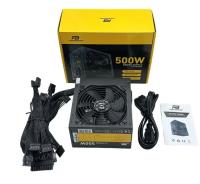 POWERBOOST PB500AR 500W APFC 2*PCI-E 6+2 Pin 12cm Siyah Fanlı ATX Power Supply (Retail Box) - 1